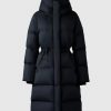 Ishani-SW Softwash long down coat with hood - Stylefav