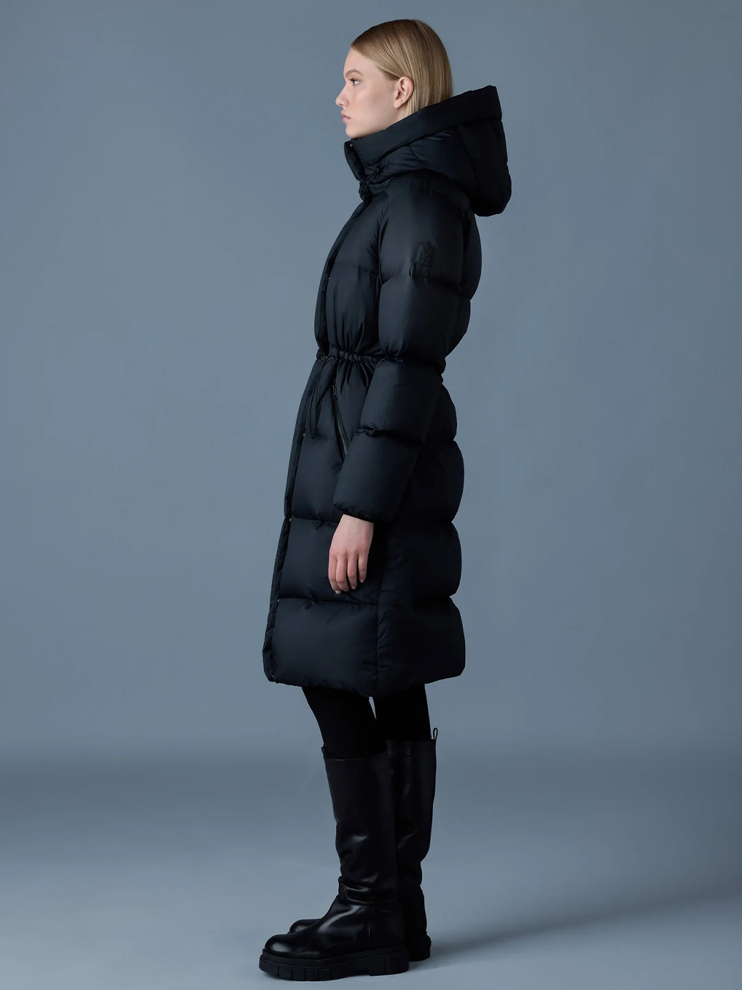 Ishani-SW Softwash long down coat with hood - Stylefav