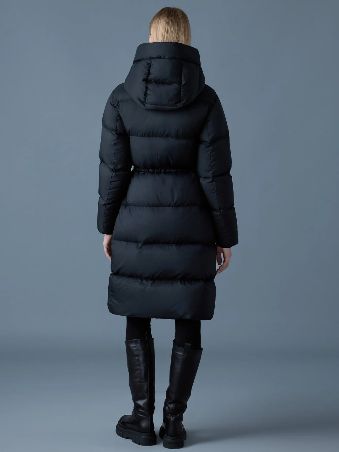 Ishani-SW Softwash long down coat with hood - Stylefav