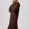Women's Amaze Puff Tobacco Long Hooded Jacket - Stylefav