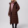 Women's Amaze Puff Tobacco Long Hooded Jacket - Stylefav