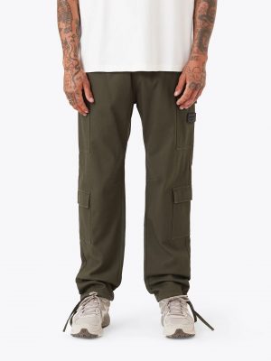 Olive Tech Utility Pants - Stylefav