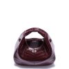 Burgundy Croco Mini Hobo Bag - Stylefav