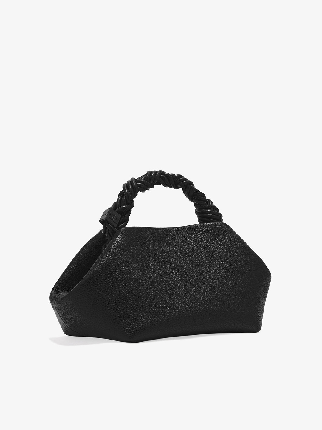 Black Small Bou Grained Bag - Stylefav