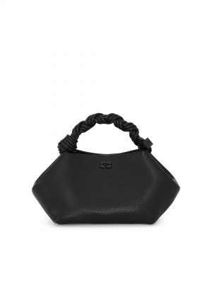 Black Small Bou Grained Bag - Stylefav