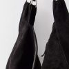 Roma Black Suede Tote Bag - Stylefav