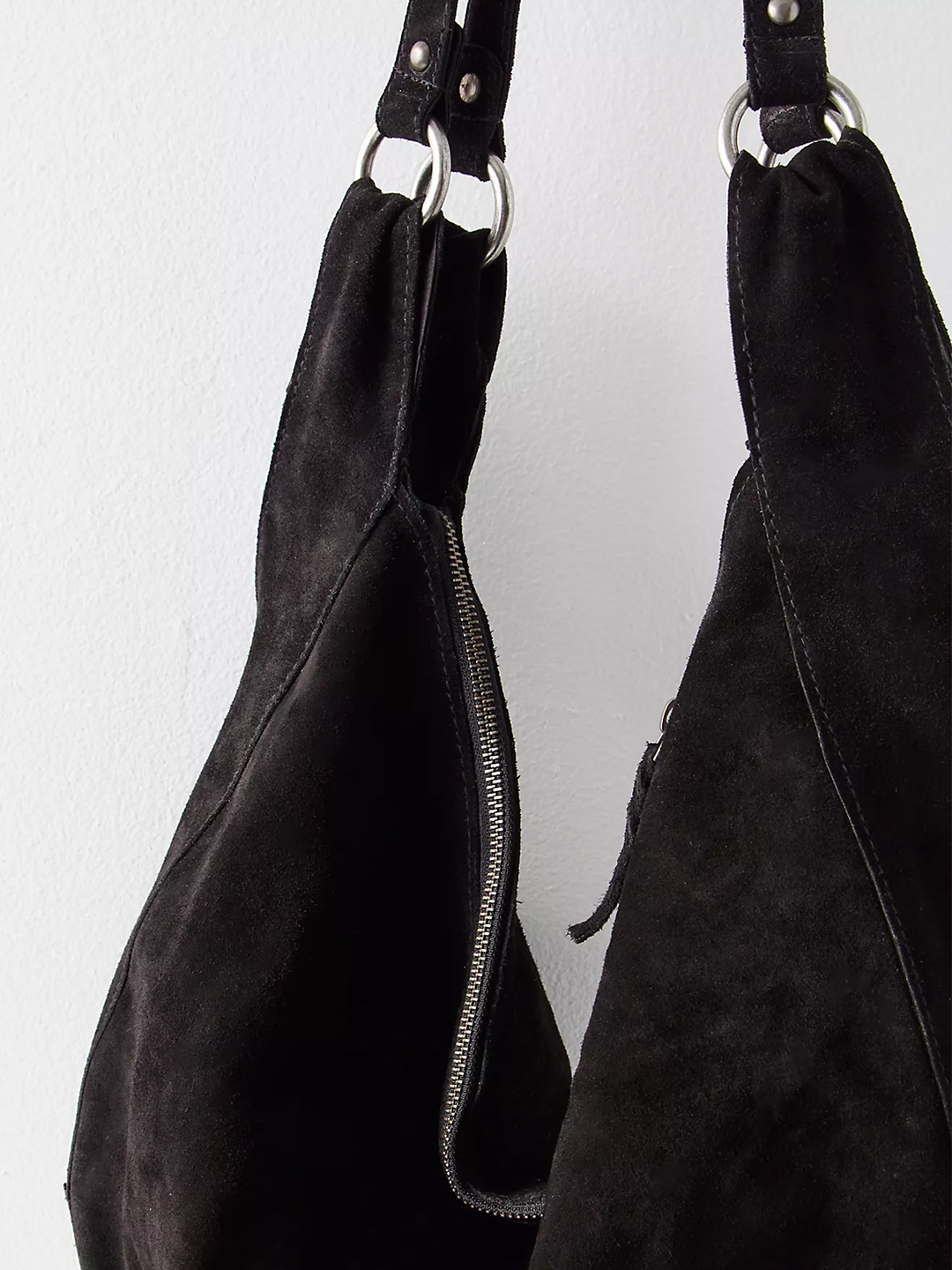 Roma Black Suede Tote Bag - Stylefav