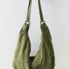 Roma Olive Moss Suede Tote Bag - Stylefav