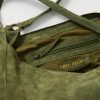 Roma Olive Moss Suede Tote Bag - Stylefav