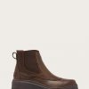 Joan Frwd Brown Chelsea Waterproof Leather Boots - Stylefav