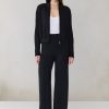Loretta Black Cotton Silk Bomber Jacket - Stylefav