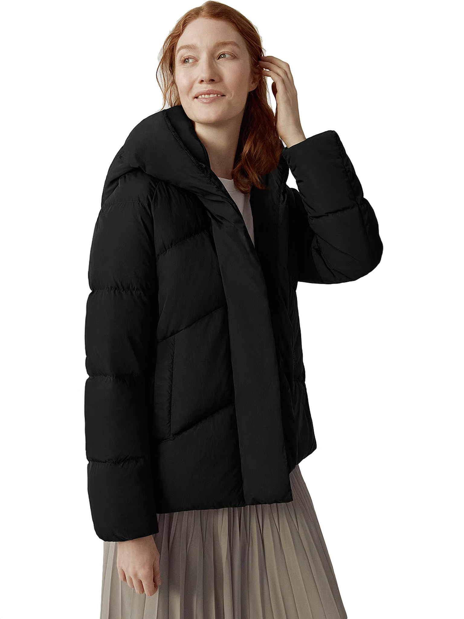 Marlow Black Short Down Winter Jacket