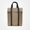 Beige 2 Way Tote Backpack Mini - Stylefav