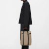 Beige 2 Way Tote Backpack Mini - Stylefav