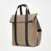 Beige 2 Way Tote Backpack Mini - Stylefav