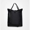 Black Trail Rolltop Tote Bag - Stylefav