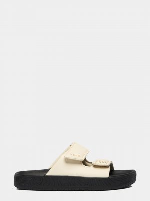 Etna Bold Leather Slide Sandals - Stylefav