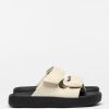 Etna Bold Leather Slide Sandals - Stylefav