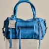 Sapphire Blue Baby Emerson Leather Bag - Stylefav