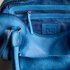 Sapphire Blue Baby Emerson Leather Bag - Stylefav