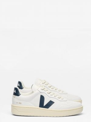 Men's V-90 O.T. Leather White Nautico Sneakers - Stylefav