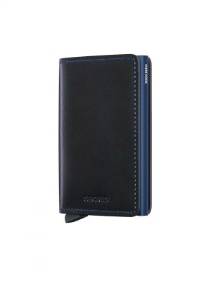 Black-Navy Slimwallet Original Cardholder - Stylefav