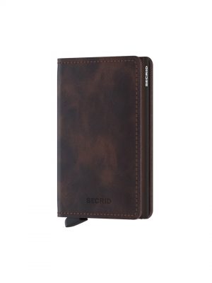 Chocolate Slimwallet Vintage Cardholder - Stylefav