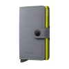 Grey Lime Miniwallet Matte Cardholder - Stylefav