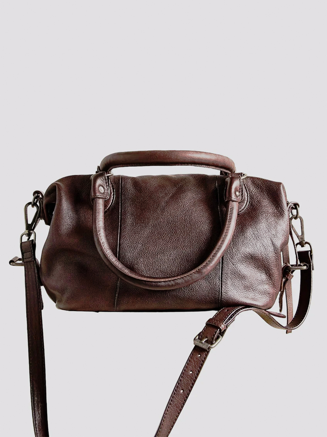 Espresso Baby Emerson Leather Bag - Stylefav