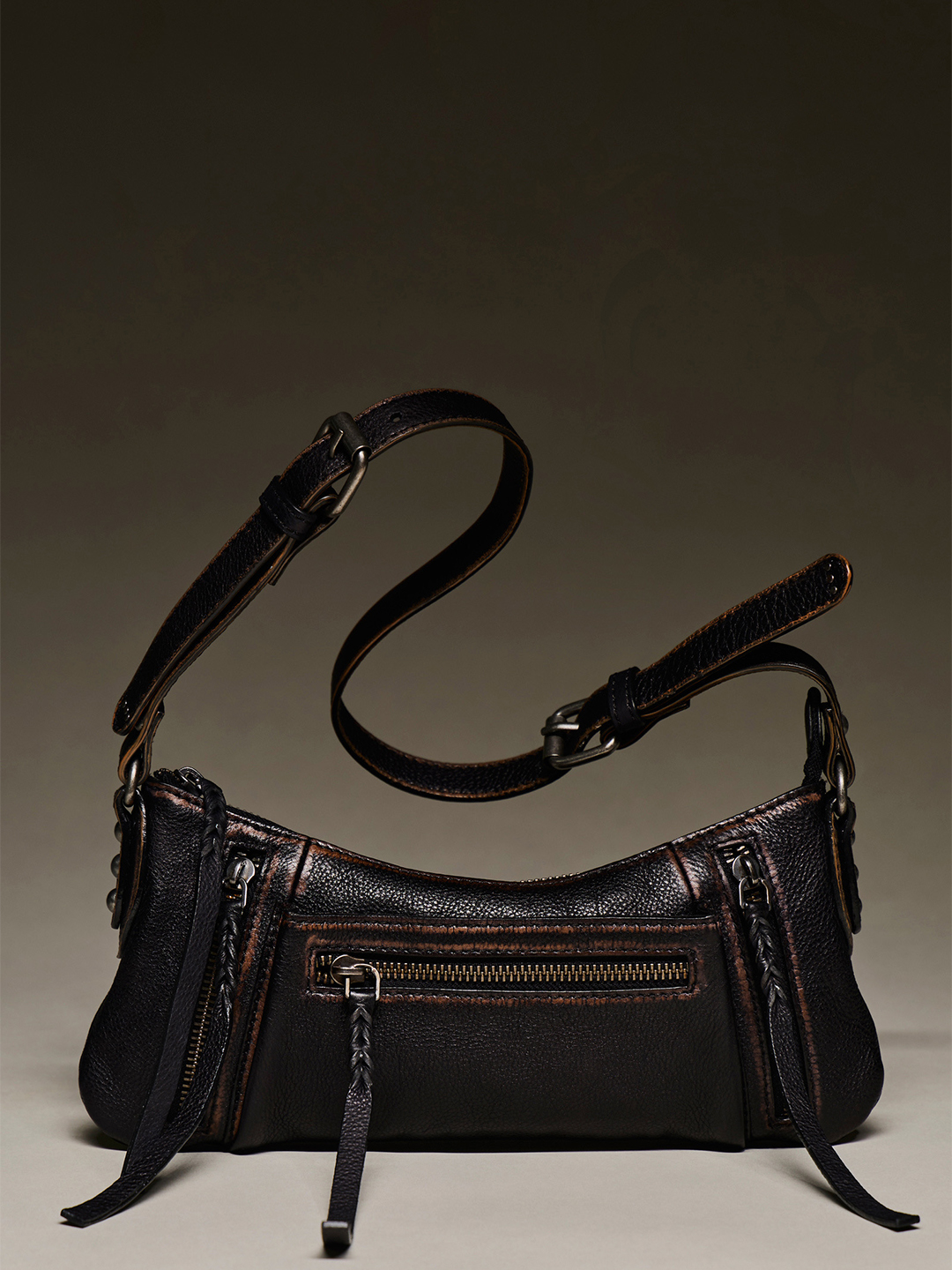 Black Emerson Shoulder Bag - Stylefav