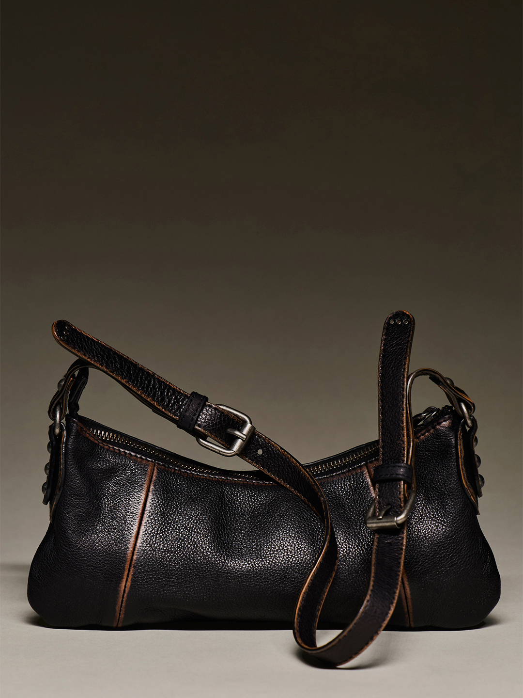 Black Emerson Shoulder Bag - Stylefav