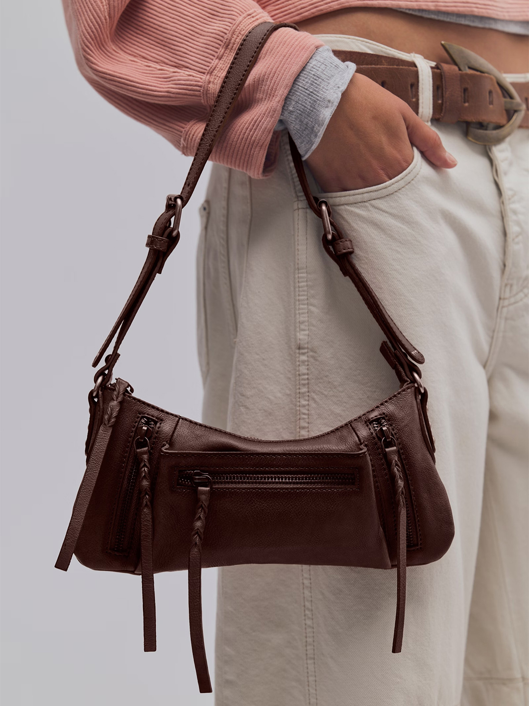 Espresso Emerson Shoulder Bag - Stylefav