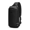 V Tech Anti-Theft Black Sling Crossbody Pack 10L - Stylefav