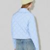 Dixie Light Blue Short Quilted Down Jacket - Stylefav