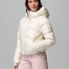 Amaze Puff Pearl Shine Hooded Down Jacket - Stylefav