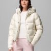 Amaze Puff Pearl Shine Hooded Down Jacket - Stylefav