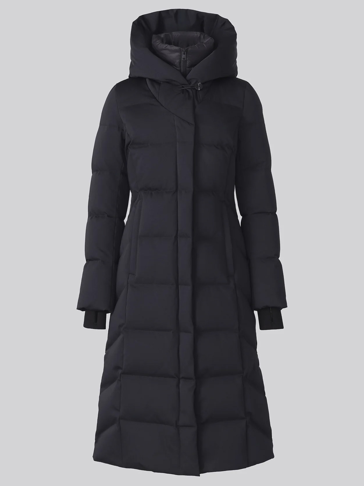 TALYSE-U Black Down Maxi Coat - Image 4