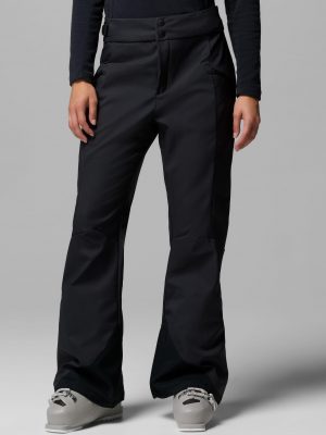 Women's Roffe Ridge Black Ski Softshell Flare Pants 31"