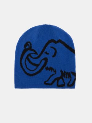 Blue Reversible Mammut Logo Beanie