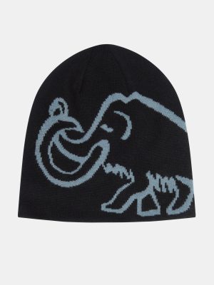Black Reversible Mammut Logo Beanie
