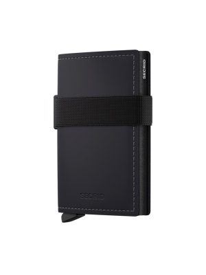 Black-Black Matte Bandwallet Money/Cardholder - Stylefav