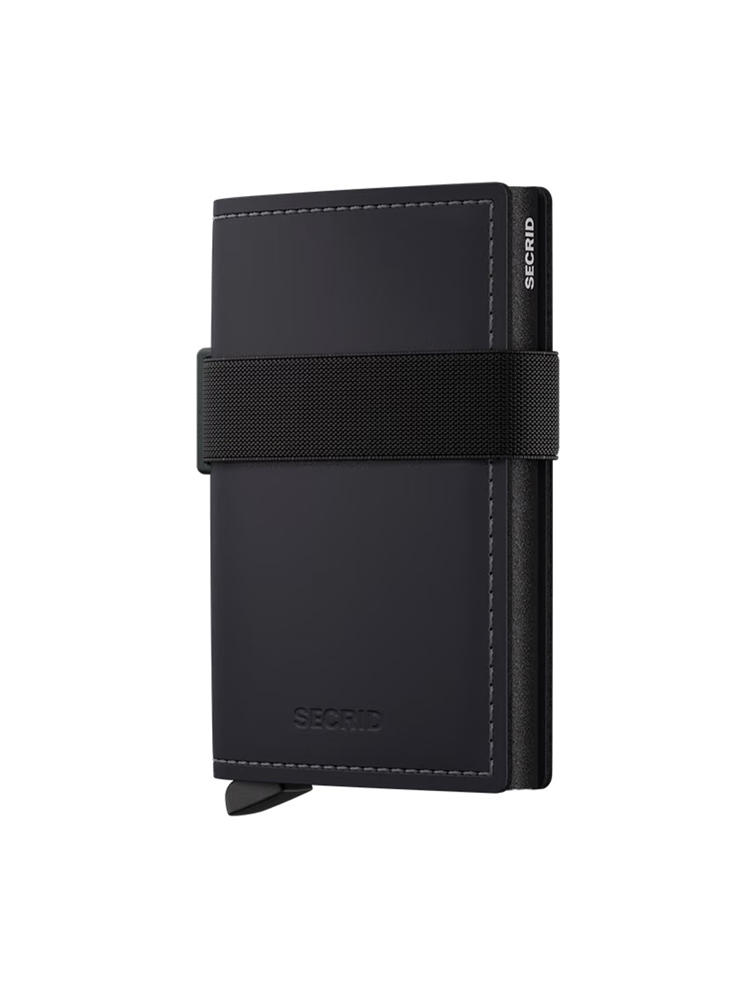 Black-Black Matte Bandwallet Money/Cardholder - Stylefav