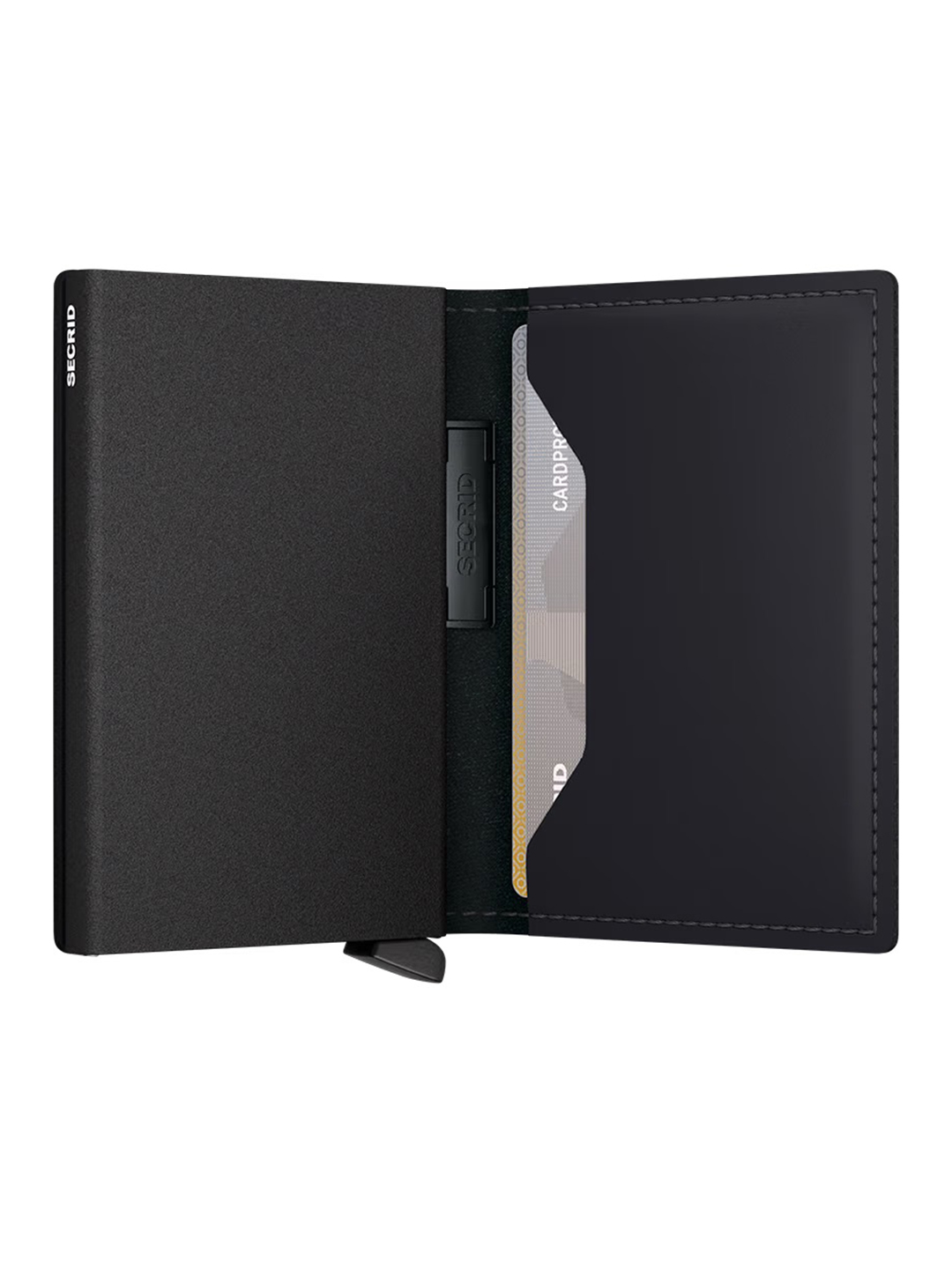 Black-Black Matte Bandwallet Money/Cardholder - Stylefav