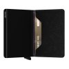Crisple Black Leather Slimwallet Cardholder - Stylefav