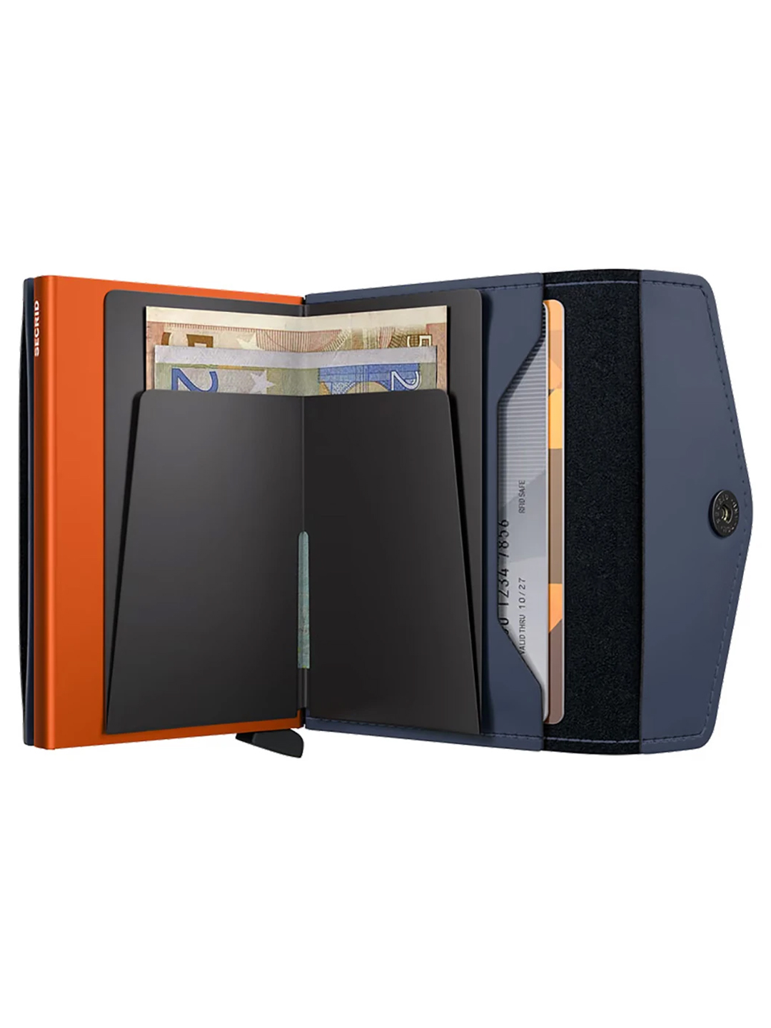 Night Blue & Orange Envelope Wallet Matte - Stylefav
