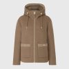 SINGA Truffle Brown Reversible Wool Puffer Jacket - Stylefav