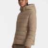 SINGA Truffle Brown Reversible Wool Puffer Jacket - Stylefav
