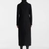 Corazon Black Wool Coat - Stylefav