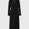 Corazon Black Wool Coat - Stylefav