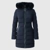 CALLA-BXZ Agile-360 Stretch Light Down Coat with Blue Fox Fur Collar - Stylefav